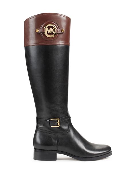 michael kors black riding boots